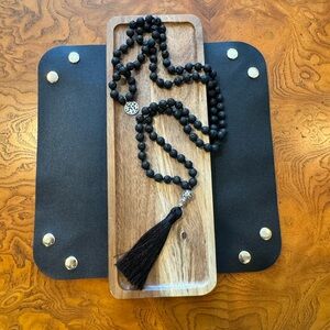 NWOT Beaded Mala Necklace with Tassel